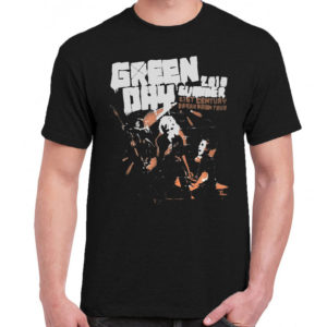 1 A 037 Green Day t shirt rock band metal retro punk vintage concert tshirts tour shirt rock t shirts for men rocker classic cotton design handmade logo new