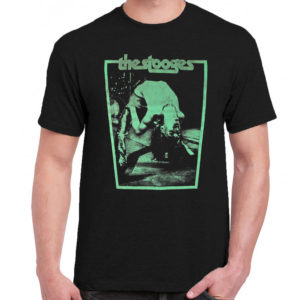 1 A 039 The Stooges Iggy Pop the psychedelic t shirt rock band metal retro punk vintage concert tshirts tour shirt rock t shirts for men rocker classic cotton design handmade logo new