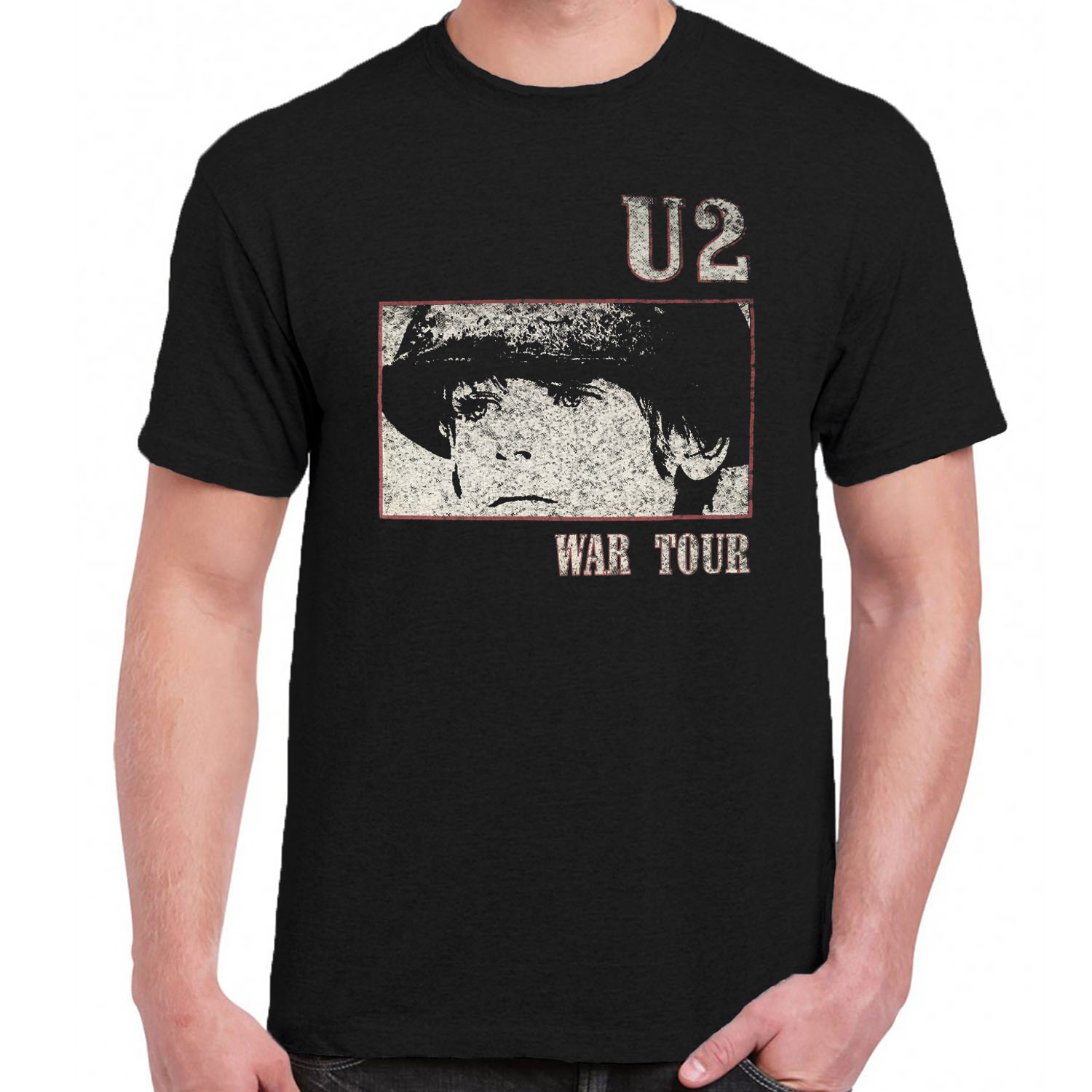 U2 t-shirt 80s War book Irish band