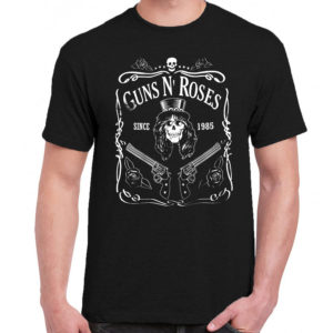 1 A 051 Guns N Roses 85 GnR t shirt rock band metal retro punk vintage concert tshirts tour shirt rock t shirts for men rocker classic cotton design handmade logo new