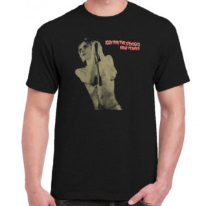 1 A 069 Iggy and The Stooges Raw Power t shirt rock band metal retro punk vintage concert tshirts tour shirt rock t shirts for men rocker classic cotton design handmade logo new