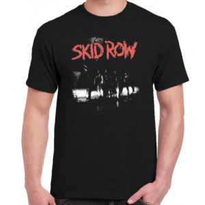 1 A 073 Skid Row album US Bach t shirt rock band metal retro punk vintage concert tshirts tour shirt rock t shirts for men rocker classic cotton design handmade logo new