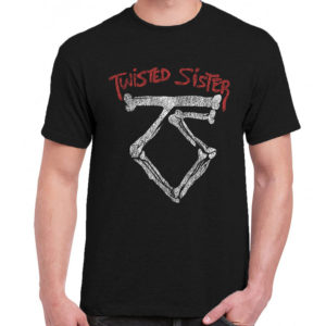 1 A 080 Twisted Sister t shirt rock band metal retro punk vintage concert tshirts tour shirt rock t shirts for men rocker classic cotton design handmade logo new