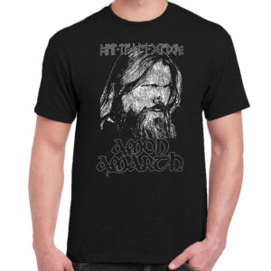 1 A 104 Amon Amarth t shirt rock band metal retro punk vintage concert tshirts tour shirt rock t shirts for men rocker classic cotton design handmade logo new