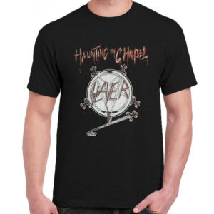 1 A 106 Slayer Haunting the Chapel t shirt rock band metal retro punk vintage concert tshirts tour shirt rock t shirts for men rocker classic cotton design handmade logo new