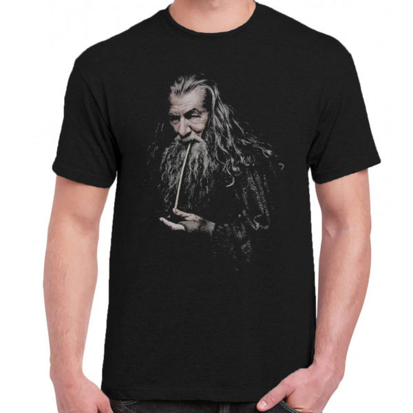 1 A 122 Gandalf Pipe t shirt retro vintage tshirts shirt t shirts for men classic cotton design handmade logo new