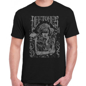 1 A 133 Deftones t shirt rock band metal retro punk vintage concert tshirts tour shirt rock t shirts for men rocker classic cotton design handmade logo new