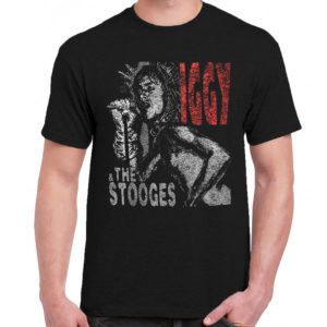1 A 141 The Stooges t shirt rock band metal retro punk vintage concert tshirts tour shirt rock t shirts for men rocker classic cotton design handmade logo new