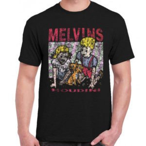 1 A 163 Melvins Houdini album t shirt rock band metal retro punk vintage concert tshirts tour shirt rock t shirts for men rocker classic cotton design handmade logo new