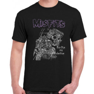 1 A 164 Misfits Die Die t shirt rock band metal retro punk vintage concert tshirts tour shirt rock t shirts for men rocker classic cotton design handmade logo new
