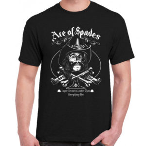 1 A 194 Ace of Spades t shirt rock band metal retro punk vintage concert tshirts tour shirt rock t shirts for men rocker classic cotton design handmade logo new