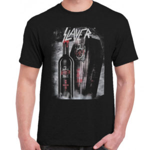 1 A 196 Slayer Reign In Blood t shirt rock band metal retro punk vintage concert tshirts tour shirt rock t shirts for men rocker classic cotton design handmade logo new