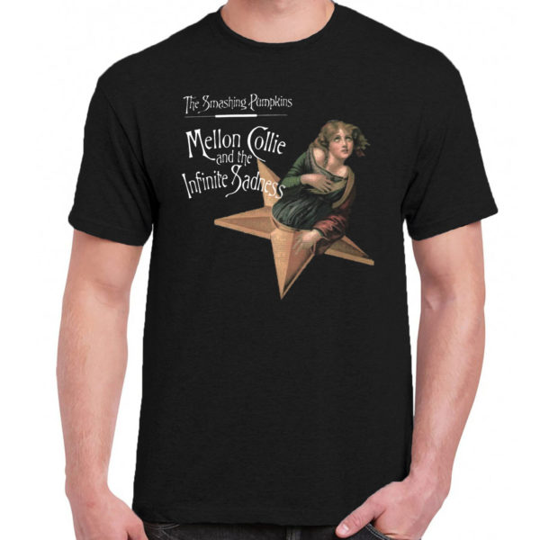 1 A 199 Mellon Collie and the Infinite Sadness t shirt rock band metal retro punk vintage concert tshirts tour shirt rock t shirts for men rocker classic cotton design handmade logo new