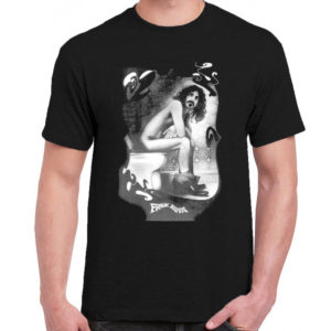 1 A 204 Frank Zappa t shirt rock band metal retro punk vintage concert tshirts tour shirt rock t shirts for men rocker classic cotton design handmade logo new