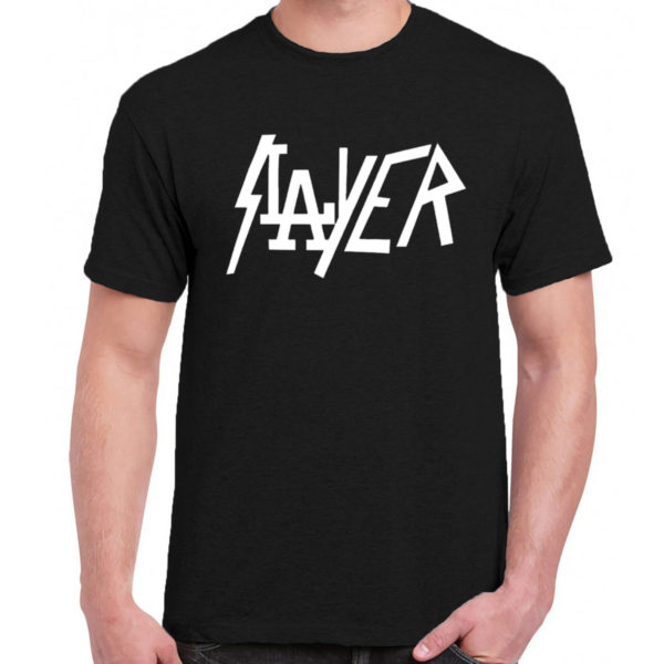 1 A 211 Slayer t shirt rock band metal retro punk vintage concert tshirts tour shirt rock t shirts for men rocker classic cotton design handmade logo new