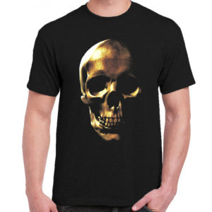 1 A 216 Skull Head t shirt rock band metal retro punk vintage concert tshirts tour shirt rock t shirts for men rocker classic cotton design handmade logo new