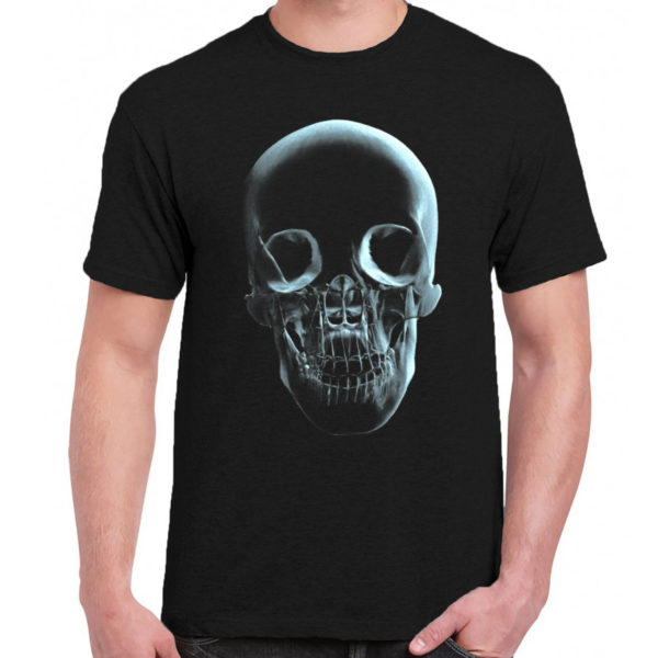 1 A 218 Skull Head t shirt rock band metal retro punk vintage concert tshirts tour shirt rock t shirts for men rocker classic cotton design handmade logo new