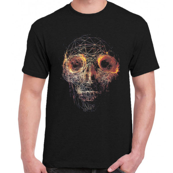 1 A 226 Skull Head t shirt rock band metal retro punk vintage concert tshirts tour shirt rock t shirts for men rocker classic cotton design handmade logo new