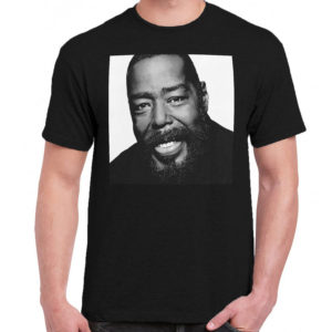 1 A 274 Barry White t shirt Jazz blues soul disco funk band retro vintage concert tshirts tour shirt t shirts for men classic cotton design handmade logo new