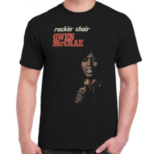 1 A 362 Gwen McCrae Rockin Chair 1975 t shirt Jazz blues soul disco funk band retro vintage concert tshirts tour shirt t shirts for men classic cotton design handmade logo new