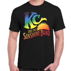 1 A 386 KC and The Sunshine t shirt Jazz blues soul disco funk band retro vintage concert tshirts tour shirt t shirts for men classic cotton design handmade logo new