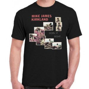 1 A 398 Mike James Kirkland t shirt Jazz blues soul disco funk band retro vintage concert tshirts tour shirt t shirts for men classic cotton design handmade logo new