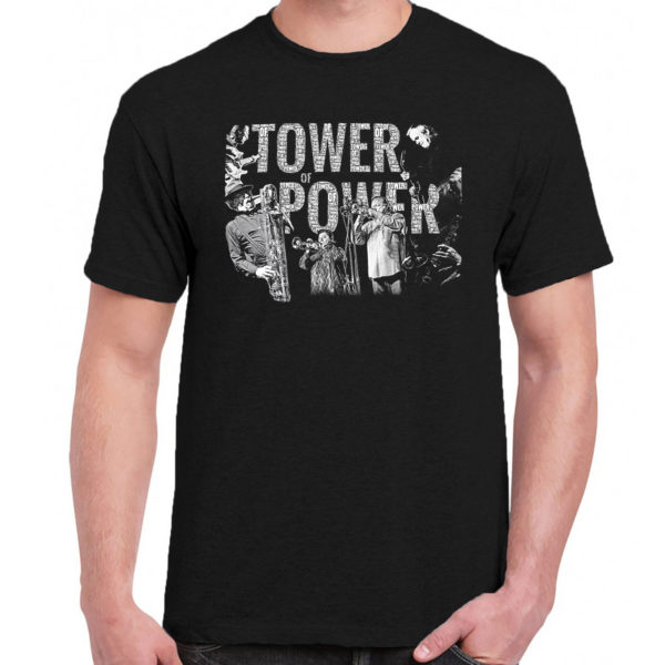 1 A 494 Tower of Power t shirt Jazz blues soul disco funk band retro vintage concert tshirts tour shirt t shirts for men classic cotton design handmade logo new