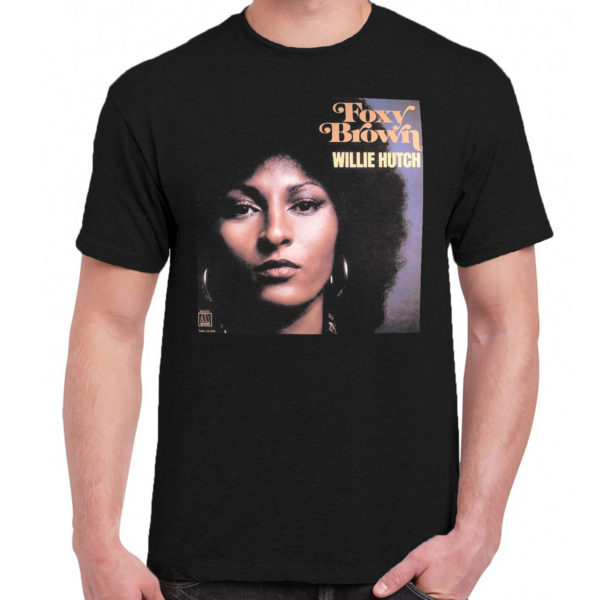 1 A 502 willie hutch Foxy Brown t shirt Jazz blues soul disco funk band retro vintage concert tshirts tour shirt t shirts for men classic cotton design handmade logo new