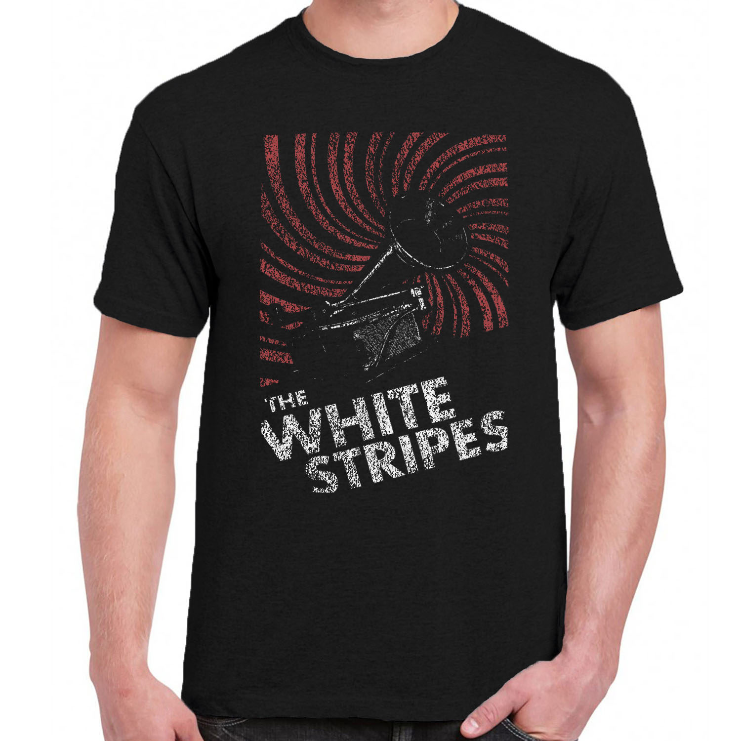 white stripes t shirt