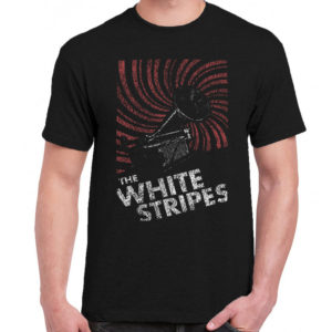 1 A 003 The White Stripes t shirt rock band metal retro punk vintage concert tshirts tour shirt rock t shirts for men rocker classic cotton design handmade logo new