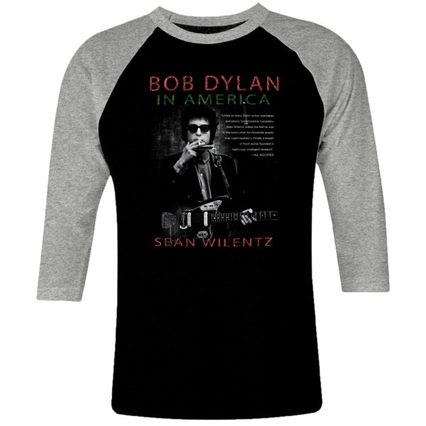 1 I 023 Bob Dylan raglan t shirt 3 4 sleeve rock band metal retro punk vintage concert cotton design handmade logo new