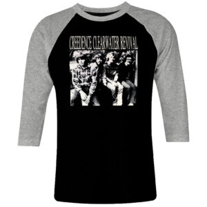1 I 026 Creedence Clearwater Revival CCR 60s 70s raglan t shirt 3 4 sleeve rock band metal retro punk vintage concert cotton design handmade logo new