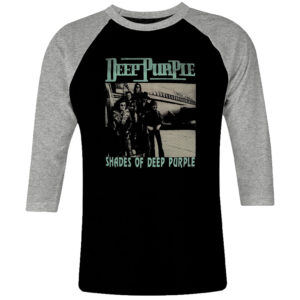 1 I 030 Deep Purple Shades Of Deep Purple raglan t shirt 3 4 sleeve rock band metal retro punk vintage concert cotton design handmade logo new