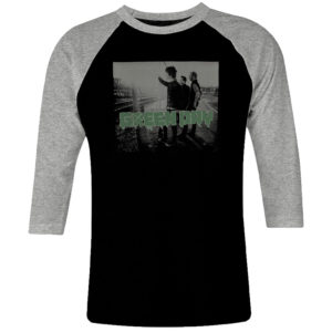 1 I 036 Green Day raglan t shirt 3 4 sleeve rock band metal retro punk vintage concert cotton design handmade logo new