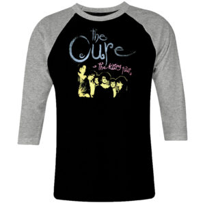 1 I 085 The Cure the kissing 1987 raglan t shirt 3 4 sleeve rock band metal retro punk vintage concert cotton design handmade logo new