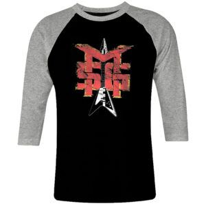 1 I 097 Michael Schenker Group MSG raglan t shirt 3 4 sleeve rock band metal retro punk vintage concert cotton design handmade logo new