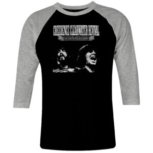 1 I 125 Creedence Clearwater Revival CCR Chronicle raglan t shirt 3 4 sleeve rock band metal retro punk vintage concert cotton design handmade logo new