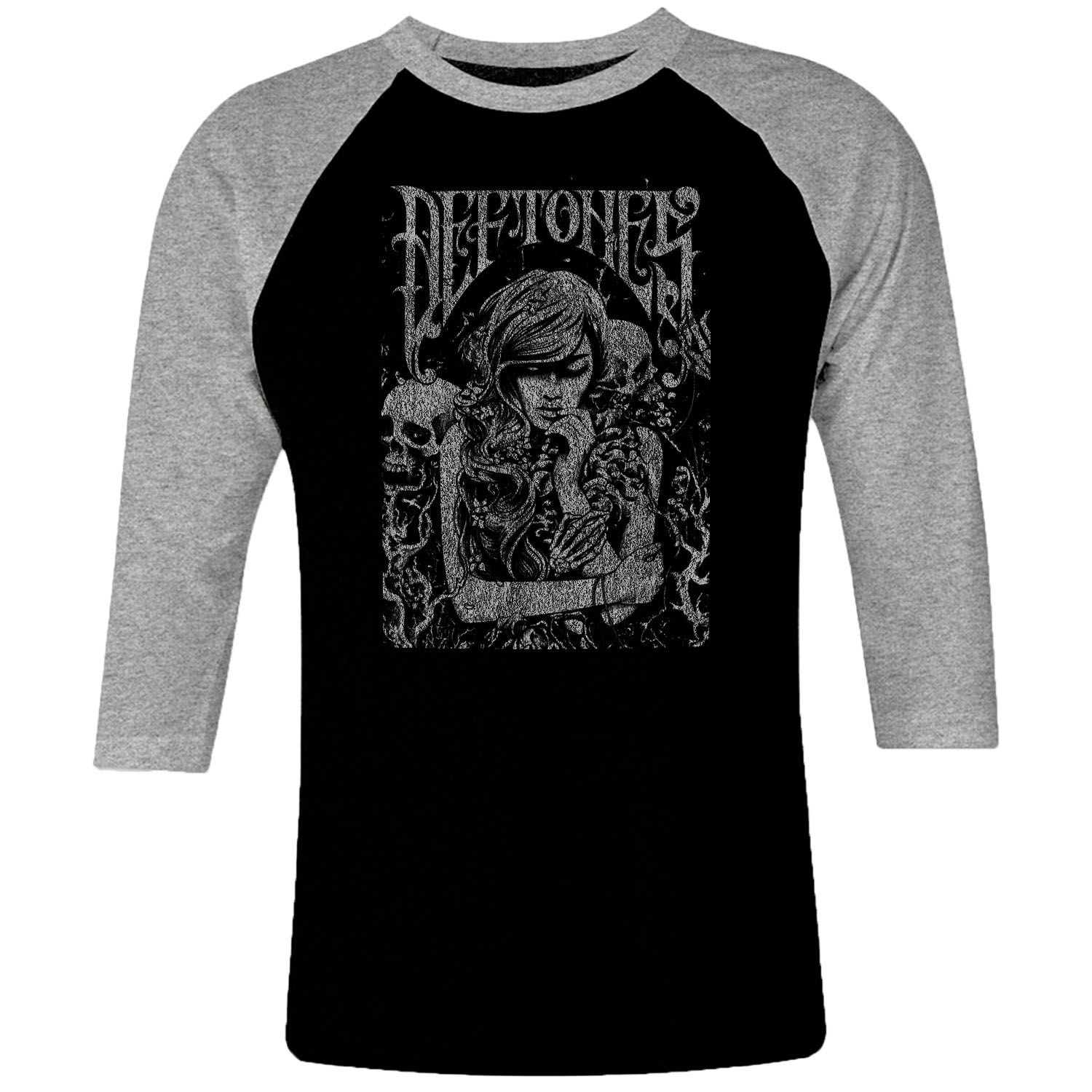 Deftones raglan t-shirt 3/4 sleeve 