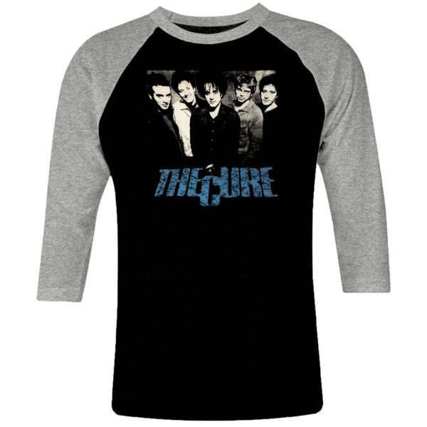1 I 143 The Cure raglan t shirt 3 4 sleeve rock band metal retro punk vintage concert cotton design handmade logo new