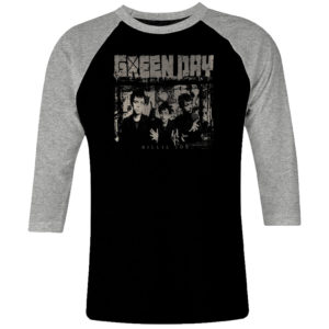 1 I 161 Green Day raglan t shirt 3 4 sleeve rock band metal retro punk vintage concert cotton design handmade logo new