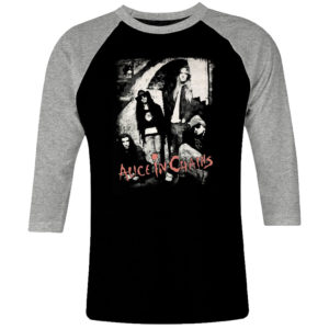 1 I 181 Alice in Chains raglan t shirt 3 4 sleeve rock band metal retro punk vintage concert cotton design handmade logo new