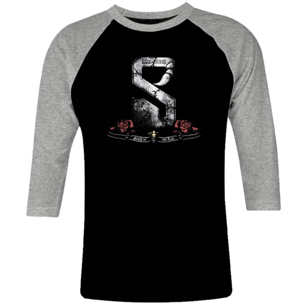 1 I 192 Saxons raglan t shirt 3 4 sleeve rock band metal retro punk vintage concert cotton design handmade logo new