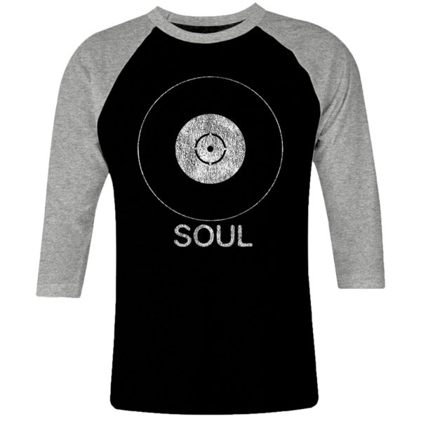 1 I 193 Soul raglan t shirt 3 4 sleeve rock band metal retro punk vintage concert cotton design handmade logo new