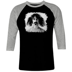 1 I 207 Frank Zappa raglan t shirt 3 4 sleeve rock band metal retro punk vintage concert cotton design handmade logo new