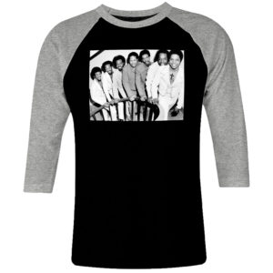1 I 285 Black Heat raglan t shirt 3 4 sleeve rock band metal retro punk vintage concert cotton design handmade logo new