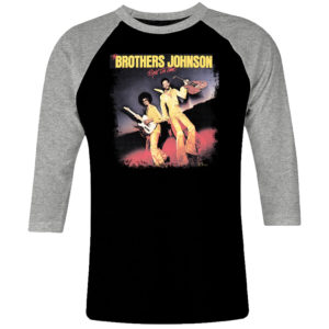 1 I 303 Brothers Johnson raglan t shirt 3 4 sleeve rock band metal retro punk vintage concert cotton design handmade logo new