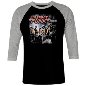 1 I 374 Instant Funk 2 raglan t shirt 3 4 sleeve rock band metal retro punk vintage concert cotton design handmade logo new