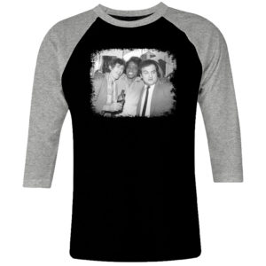 1 I 388 Keith Richards James Brown Jim Belushi raglan t shirt 3 4 sleeve rock band metal retro punk vintage concert cotton design handmade logo new
