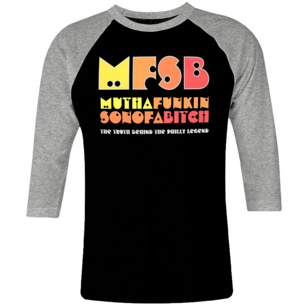 1 I 400 M.F.S.B. Mother Father Sister Brother raglan t shirt 3 4 sleeve rock band metal retro punk vintage concert cotton design handmade logo new