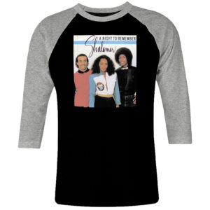 1 I 460 Shalamar A Night To Remember Jody Watley raglan t shirt 3 4 sleeve rock band metal retro punk vintage concert cotton design handmade logo new